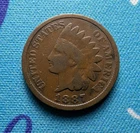 1887 Indian Cent FS-101 Doubled Die Obverse 1C