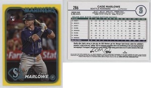 2024 Topps Series 1 Yellow Cade Marlowe #286 Rookie RC