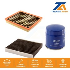 Air Cabin Engine Oil Filters (3 Total) Kit For Buick LaCrosse Allure KFM-100295