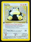 Snorlax 11/64 Pokemon TCG Jungle Set Card Holo Rare 1st Edition Lines