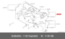 Genuine OE Hose Assembly-Pcv 11815AB560 for Subaru 11815-AB560