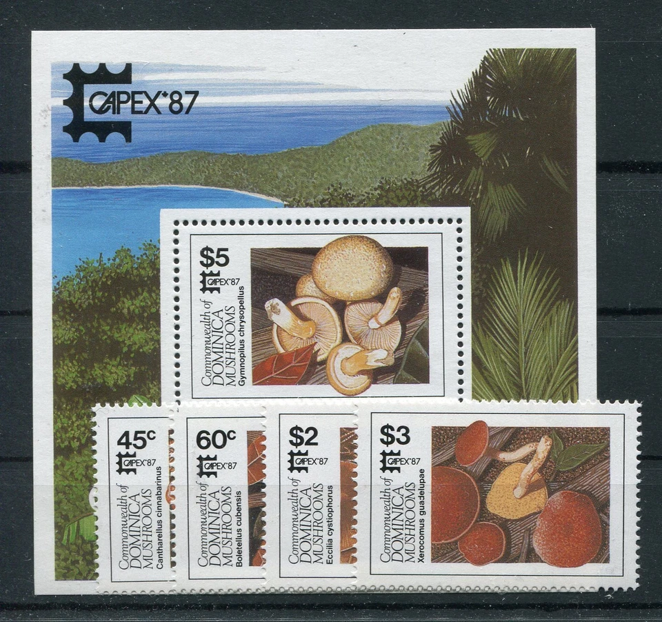 Dominica 1036/39 Block 120 postfrisch / Pilze ............................1/1663 - Bild 1 von 1
