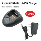 10X Ch10L07 Rapid Charger For Bl1703 Bl-2102 Battery Hytera Tc-700 Tc-780 Radios