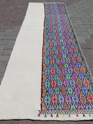 Runner Rug, Modern Long Rug, Stair Rug, Turkish Kilim Runner, Aisle Rugs 31''X97''
