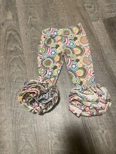 mud pie ruffle leg pants 0-6 Months