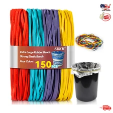 150PCS Extra Large Rubber Bands Big Rubber Band Elastic for Home Kitchen Office