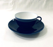 SEVRES Blue Porcelain Tea Cup and Saucer Signed Service Caf� Chocolat