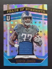 2019 Unparalleled Kerryon Johnson Feats of Strength Astral Patch 110/150 Lions