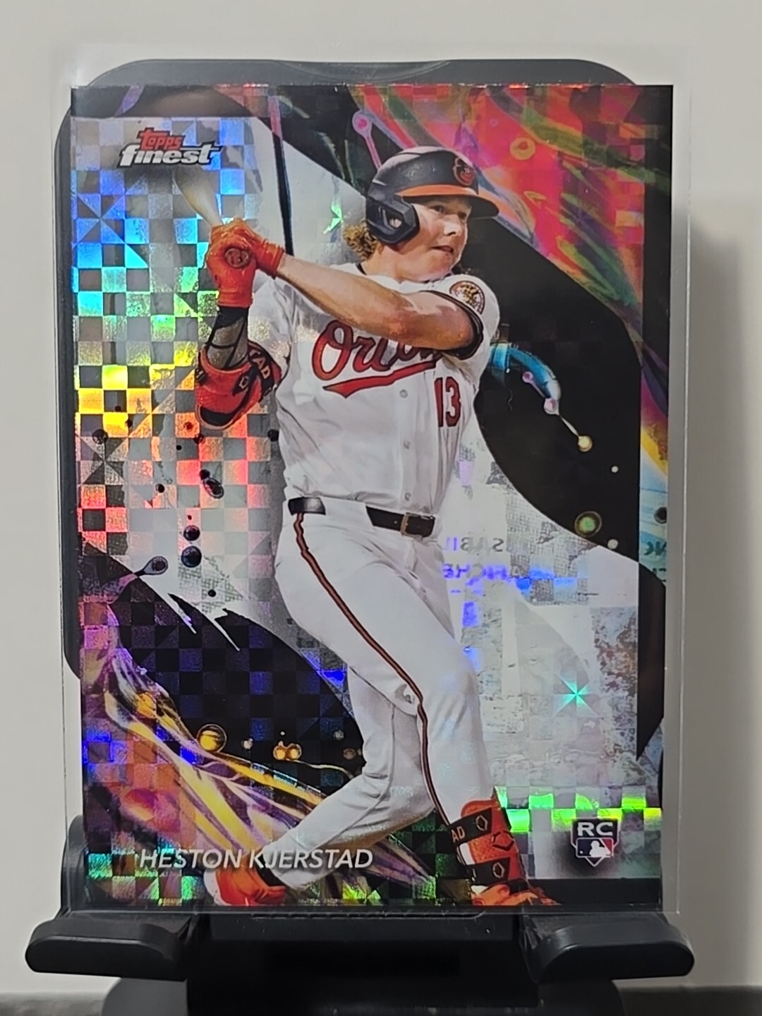 2024 Topps Finest Heston Kjerstad Checkerboard Refractor #139 Baltimore Orioles