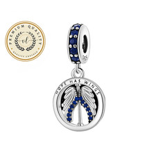 Hope Has Wings Charm For Bracelet, Faith Related Charm