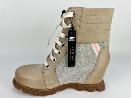Sorel Women Boots Joan of Arctic Lexie III Wedge Natural Tan Size 9.5 - Picture 8 of 22