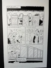 THE 3 GEEKS original Art! Signed by Writer/Artist/Creator Rich Koslowski! CGC