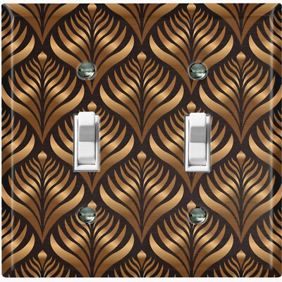 Metal Light Switch Cover Wall Plate For Bedroom Elegant Art Deco Wall WAL043