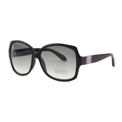 New Roberto Cavalli Women Square RC651S-01B Black Sunglasses Gray-Olive Lens Sunglasses Roberto Cavalli in Dark green for Women | Roberto  main image 3