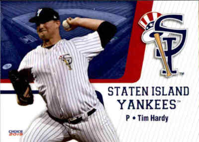 2019 Staten Island Yankees Choice #14 Tim Hardy Monroe North Carolina NC Card