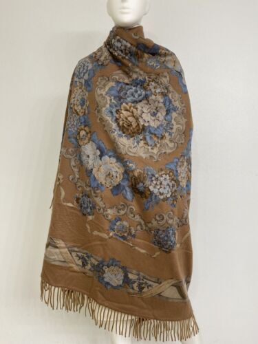 Loro Piana ストール Loro Piana Sheared Fur Shawl Scarf Cinnamon Brown 17” x 78” | eBay