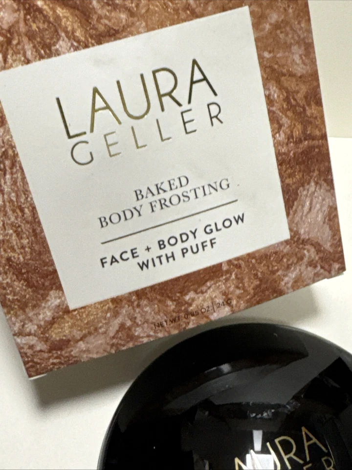Laura Geller Baked Body Frosting Tahitian Ginger~ +Puff ~Jumbo size 24g - Image 4 of 4