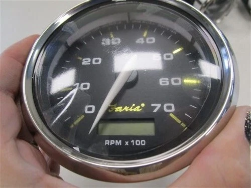 JUEGO DE (5) TACÓMETRO / VELOCÍMETRO BARCO FARIA MERCURY YAMAHA GAUGE Foto 3 de 4