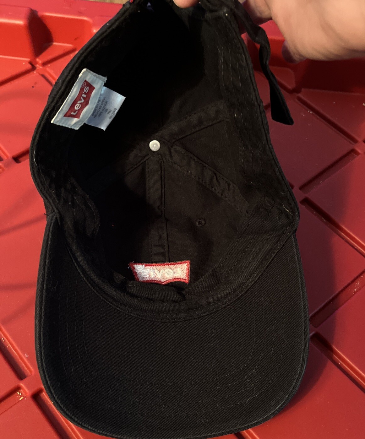 Levis Adjustable Strap Cap/Baseball Hat Black #3 - image 5
