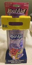 VINTAGE KOOL-AID PLAYTEX CHERUBS Drop-ins BABY BOTTLE Flat Top Nipple ADORABLE🥰