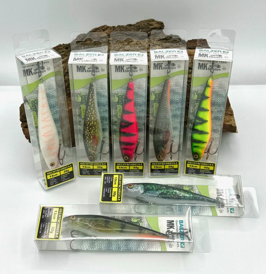 Balzer MK Adventure Hechtschrecke 8 Farben 13cm 1,4m 32g Matze Koch Wobbler NEW