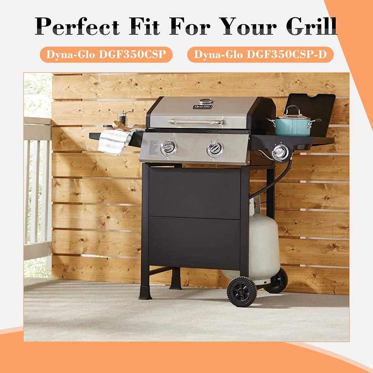 Grill Replacement Parts for Dyna-Glo 2 Burner Grill Models Heat Tent 2 Pack  | eBay