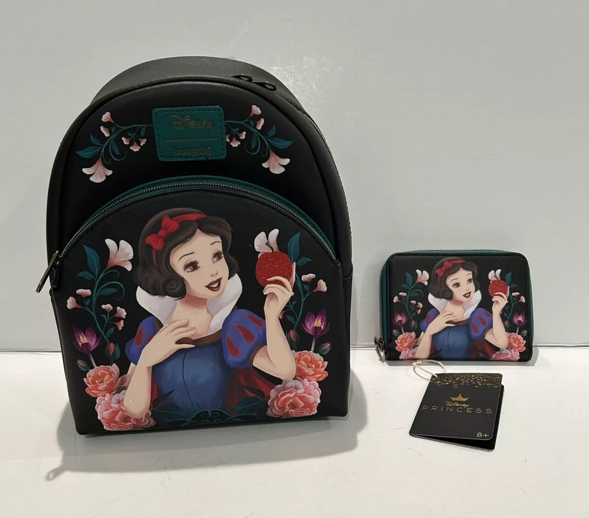 Snow White Loungefly mini backpack and Disney wallet set 100048-1.jpg main image 2