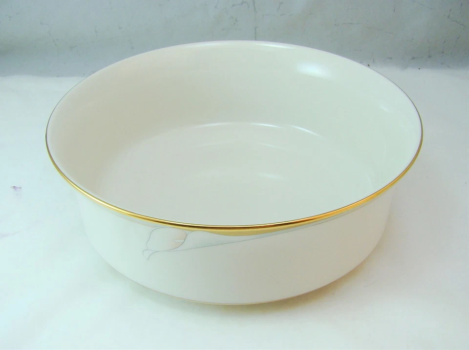 Noritake Porcelaine Fine Golden Lily 7733 Salade Service Bol Excellent - Photo 2/4