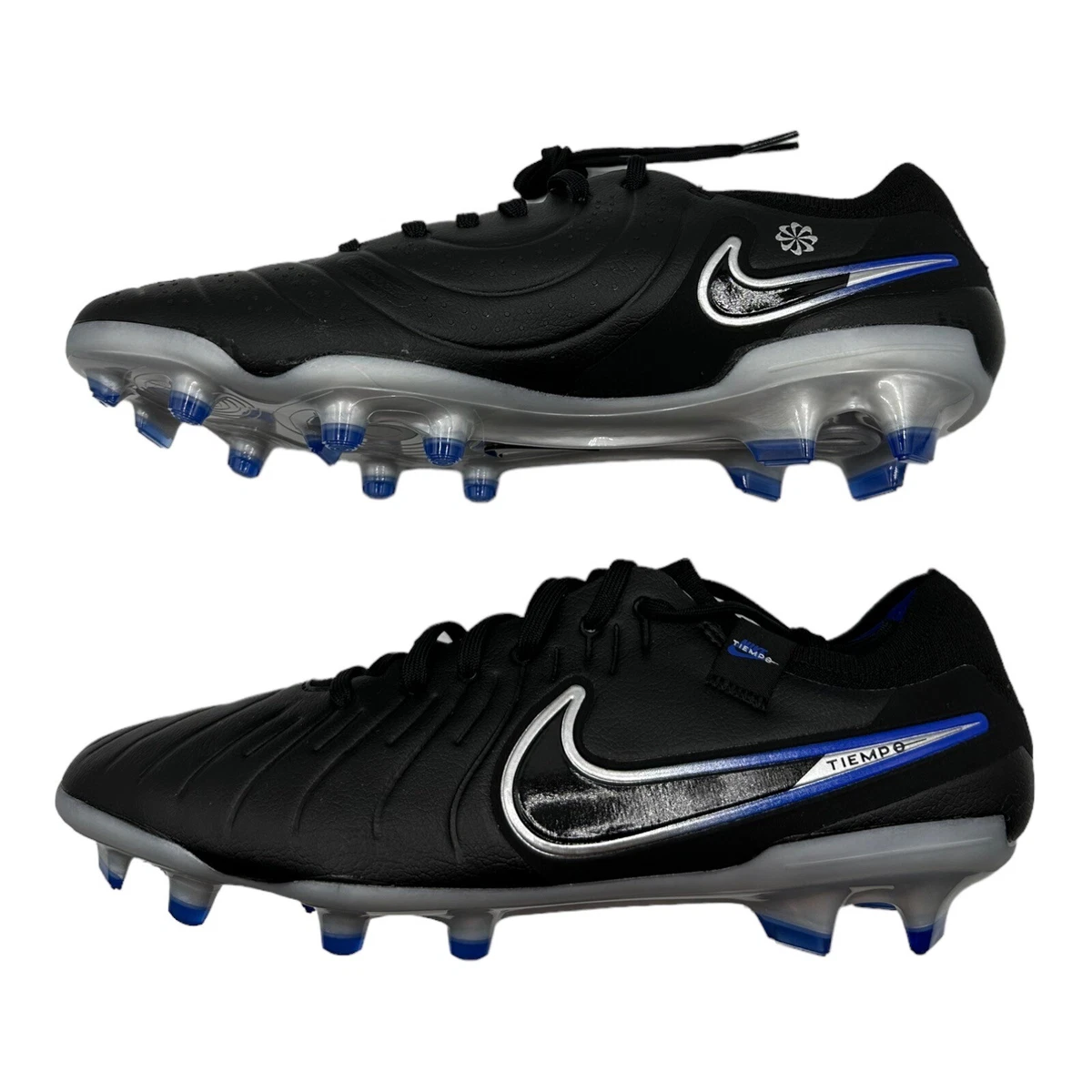 Nike tiempo fg black sale