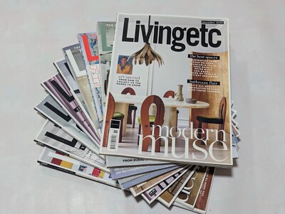 Living etc Zeitschriften Konvolut - Innendekoration - 9er Set - verschiedene Jahre