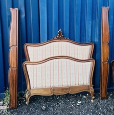 BEAUTIFUL 20th CENTURY FRENCH FABRIC BED FRAME