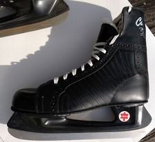 Vtg 1980s CANADIAN FLYER Ice Hockey Skates Size10 Made USA Bauer CCM Style GRAF