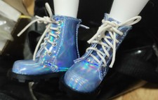 1/4MSD 1/3SD BJD Shoes Doll Laser Blue Flash Short Boots DOD LUTS AOD Fashion