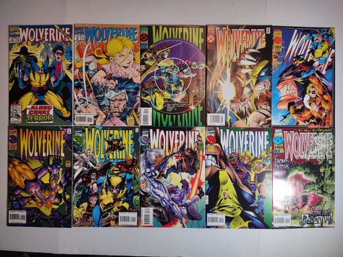 Wolverine 10 Marvel Comics 1993 - 1996 Hama Kubert Green #58 - #101 Vintage