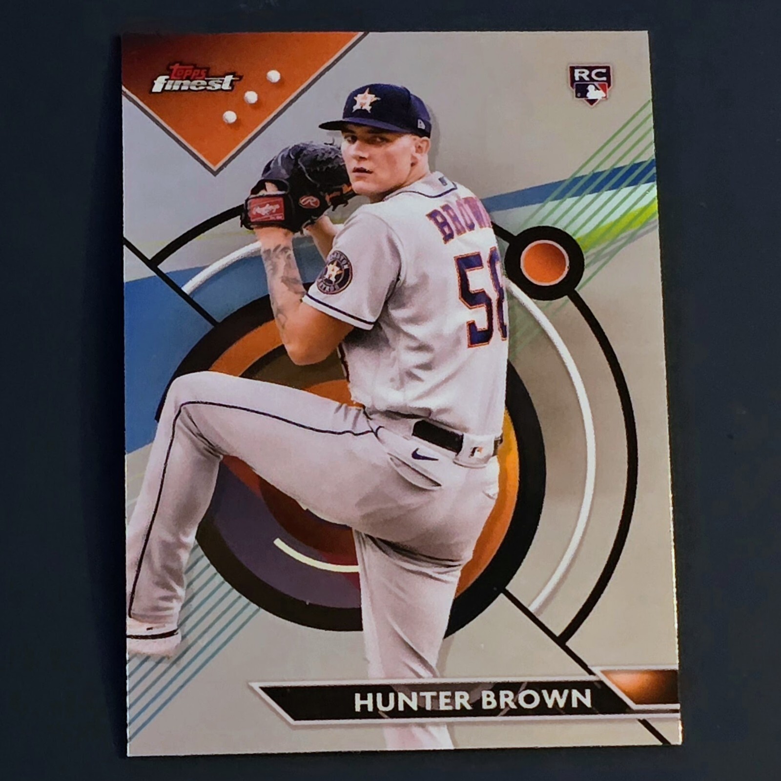 2023 Topps Finest HUNTER BROWN #69 Base RC Rookie - Houston Astros (Near Mint)