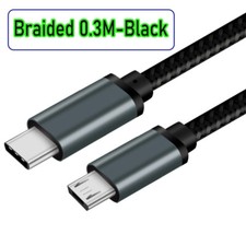 USB-C Type C to Micro USB 2.0 Male Sync OTG Charger Data Transfer Cable Cord US