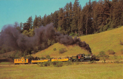 Postcard Railroad & Station Near Felton California Excursion Train Roaring Camp