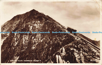 R208551 Train near Snowdon Summit 94996 Valentines 1955 RP