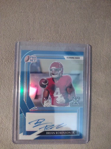 2022 Leaf Pro Set ROOKIE Brian Robinson Jr Auto 23/35 Commanders Superstar MINT⭐