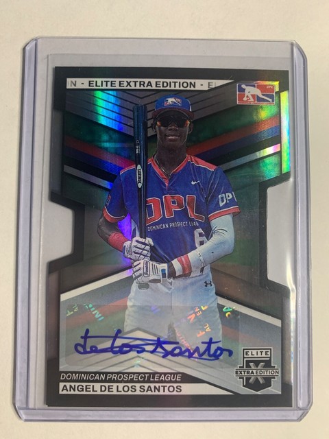 2023 Panini Elite Extra Edition #189 Angel De Los Santos Auto Die Cut #D /399