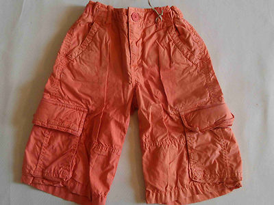CARBONE coole orange Skaterhose Cargoshorts Gr. 122 NEU