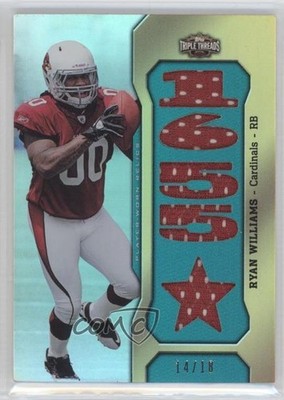 2011 Topps Triple Threads Relics Emerald 14/18 Ryan Williams Rookie RC 0b2