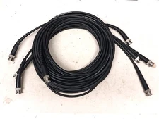 4 Nice 15 foot RG-58 Coax Patch Cable BNC / Old Vintage Ham Radio Pomona Alpha 1