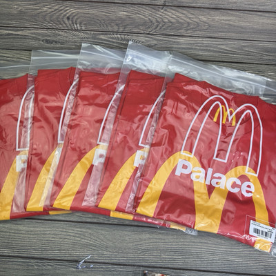 NEW Palace x McDonald's Skateboard Tee RED Logo T-shirt Size Large Tee Lot Of 5