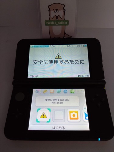 3DS XL LLRed x nero SPR-001 con scatola lingua giapponese testato Nintendo 0403C - Foto 5 di 21