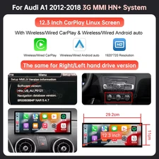 Roadtop Car Multimedia Display for Audi A1 2012-2018 12.3'' Linux Screen with Wi