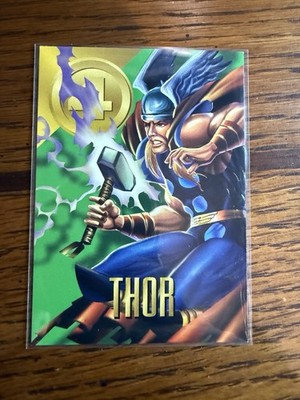1996 Fleer Skybox Marvel Vision Embossed #72 Thor