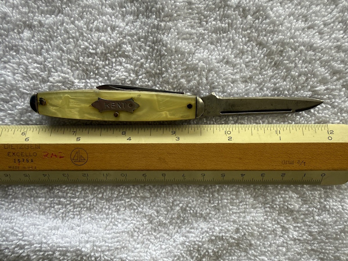 Kent NY City Vintage 2-Blade Folding Pocket Knife Made In USA New