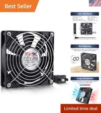 Compact 120mm Dual-Ball Exhaust Fan: Efficient Cooling for DIY Projects