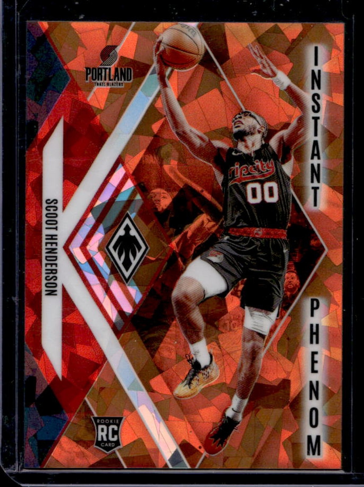 2023-24 Panini Phoenix Scoot Henderson Instant Phenom RC Orange Ice #/249